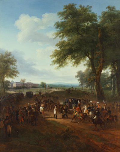 Napoleão recebido por Frederick Duke de Wurttemberg, 2 de Outubro de Louis Etienne Watelet