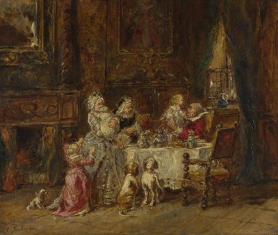 Aniversário dos avôs, 1866 de Eugene Isabey