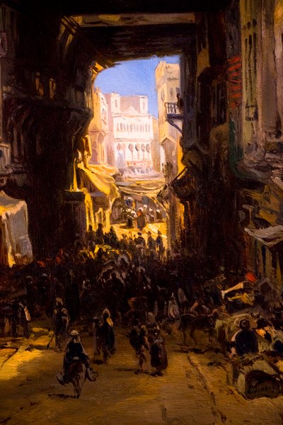 Rua na Kasbah de Argel de Louis Eugene Gabriel Isabey