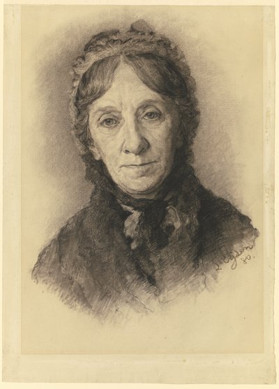 Retrato da mãe do artista de Louis Eysen