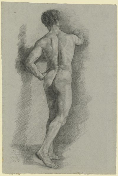 Nu masculino visto de costas de Louis Eysen