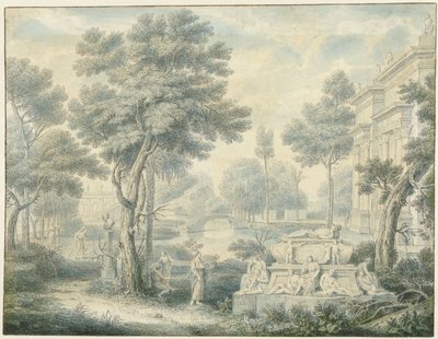 Paisagem arcadiana com um túmulo de Louis Fabritius Dubourg