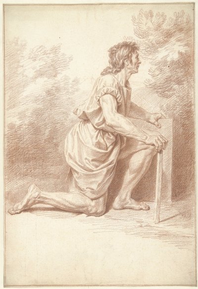 Homem ajoelhado, à direita de Louis Fabritius Dubourg