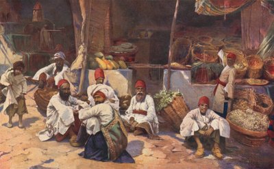 Uma loja persa (cor litho) de Louis Fairfax Muckley