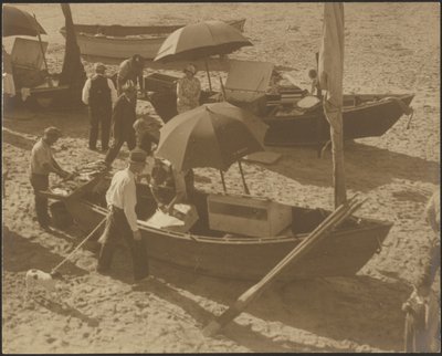 [Barcos na praia] de Louis Fleckenstein