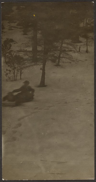 [Boy Sledding Down Hill] de Louis Fleckenstein