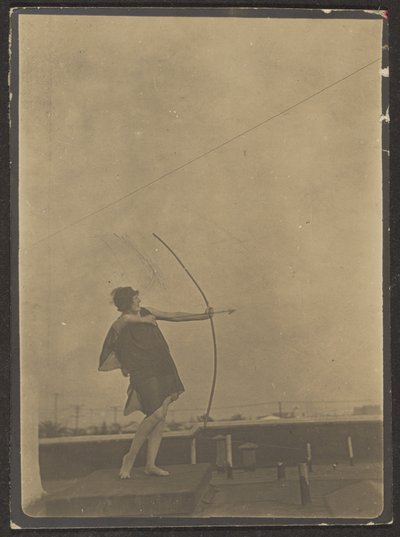 [Dançarino (Arqueiro) no telhado]. de Louis Fleckenstein
