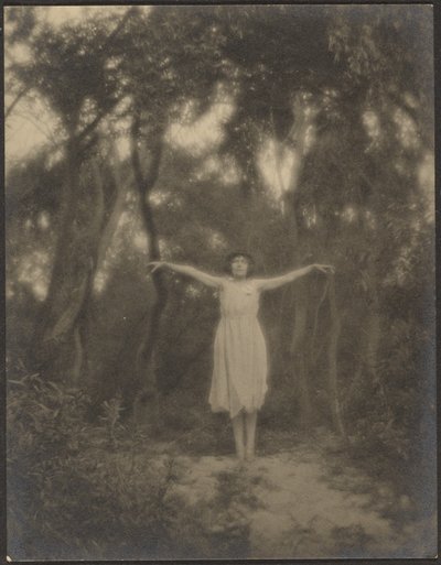 [Bailarina num jardim] de Louis Fleckenstein