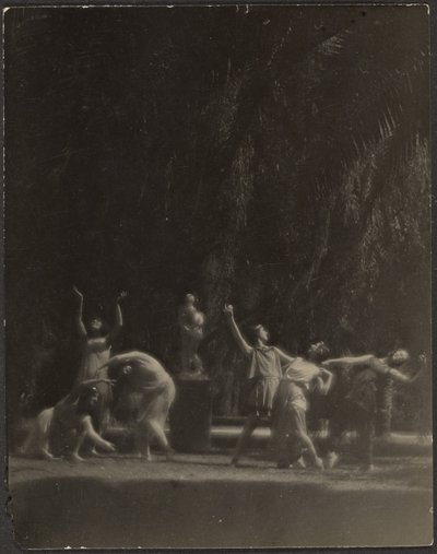 [Dançarinos no Jardim]. de Louis Fleckenstein