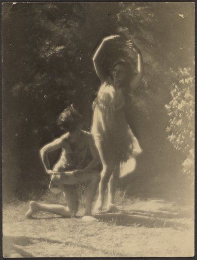 [Dançarinos no Jardim]. de Louis Fleckenstein