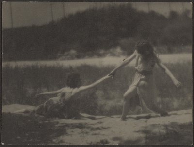 [Bailarinas num jardim] de Louis Fleckenstein
