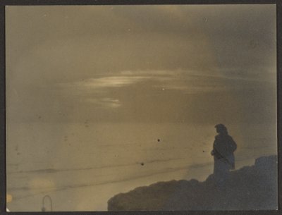 [Figura Visualizando o pôr do sol]. de Louis Fleckenstein
