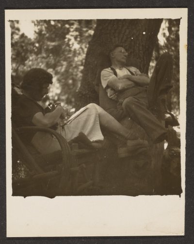 [Florence e o marido no bosque] de Louis Fleckenstein