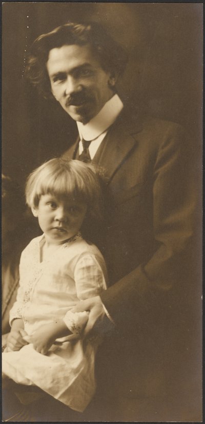[Retrato de um homem e de uma criança]. de Louis Fleckenstein