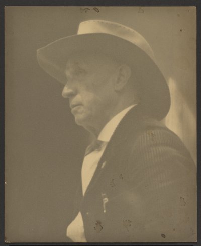 Retrato de um homem com um Stetson de Louis Fleckenstein