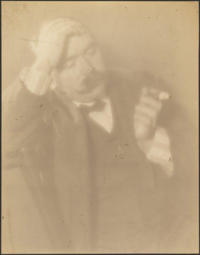 [Retrato de um homem com um charuto] de Louis Fleckenstein