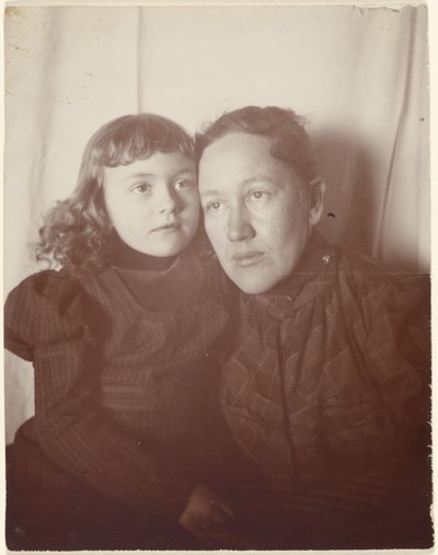 [Retrato de uma mulher e de uma menina] de Louis Fleckenstein