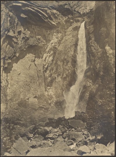 [Cascata em Ravina Rochosa] de Louis Fleckenstein