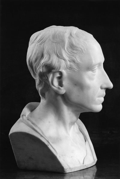 Busto de Alexander Pope (mármore) de Louis Francois Roubillac