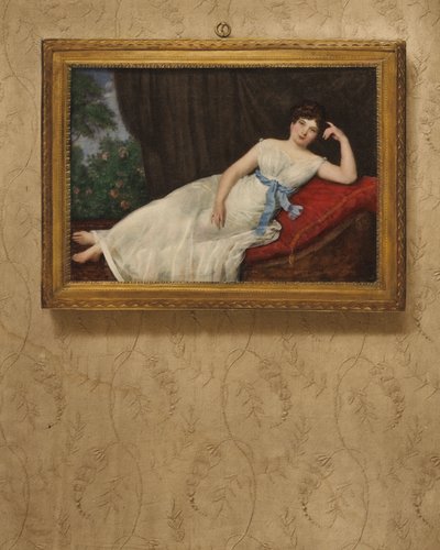 Retrato, de, um, senhora, descansar de Louis Francois Aubry