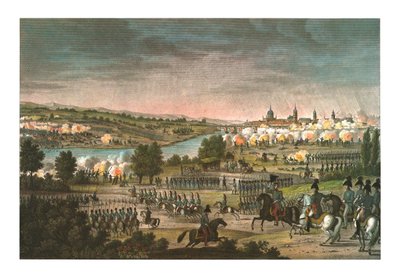 Batalha de Dresden, 26 de agosto de 1813, c1850 de Louis Francois Couche