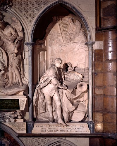 Monumento a George Frederic Handel, Abadia de Westminster de Louis Francois Roubilliac