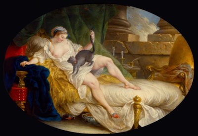 LGBlanchet, Julie descobre que foi abandonada - 1759 de Louis Gabriel Blanchet