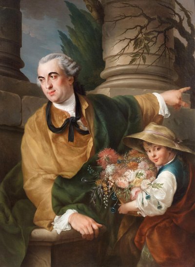 Retrato de Charles Claude Flahaut de La Billarderie, Conde de Angiviller 1730-1809, 1760. de Louis Gabriel Blanchet