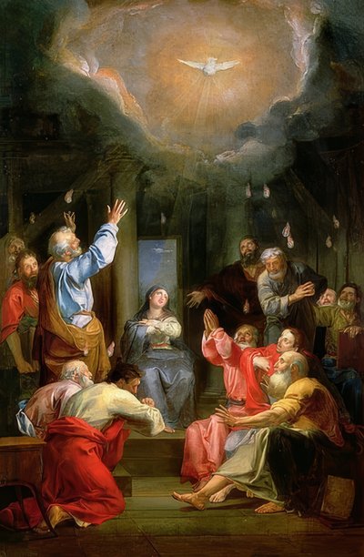 A Descida do Espírito Santo (La Pentecôte) de Louis Galloche