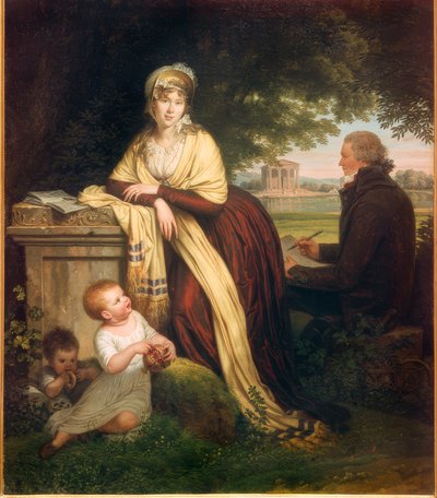 Louis Gauffier, Auto-Retrato com a Mulher e os Filhos de Louis Gauffier