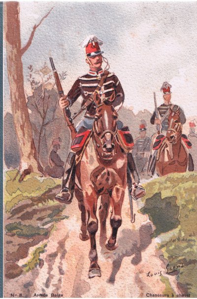 Caçadores De Cavalos, Cartão, 1920 de Louis Geens