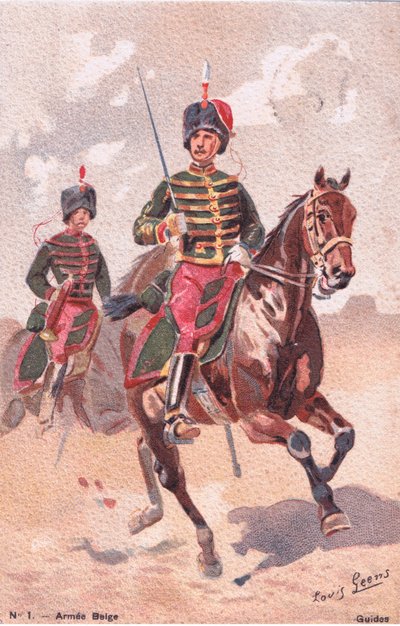 Guias, Cartão Postal, 1920 de Louis Geens