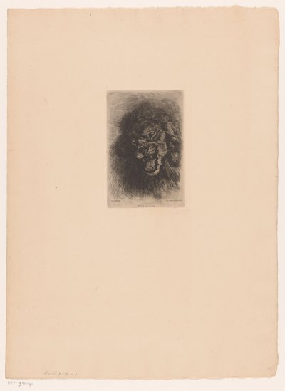 Cabeça de leão
Tête de lion (título sobre o objecto) de Louis Ghémar