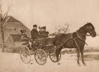 Homens e mulheres em uma carruagem, 1937 de Louis Guichard