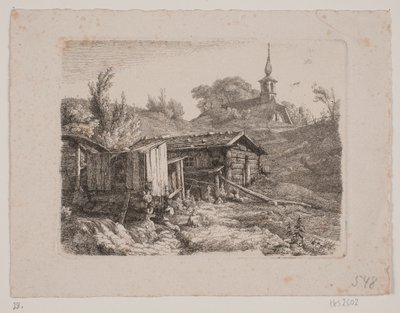 Paisagem com um moinho de água de Louis Gurlitt