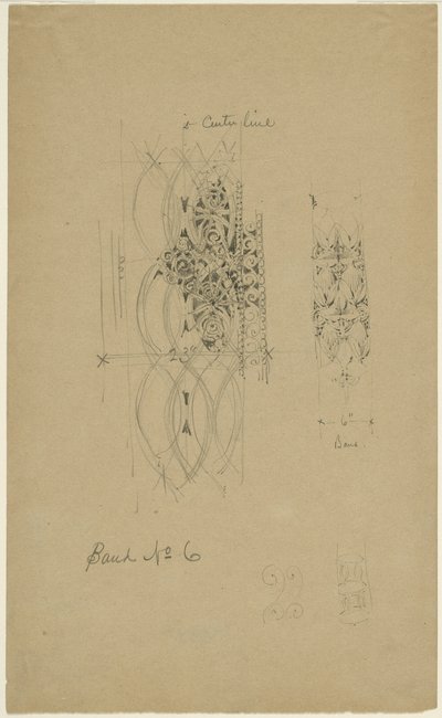 McVickers Theater, Chicago, Illinois, Sketch de Louis H. Sullivan