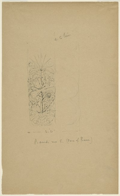 McVickers Theater, Chicago, Illinois, Sketch de Louis H. Sullivan