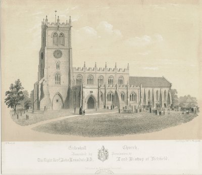 Eccleshall Church: litografia, nd [c 1840] (imprimir) de Louis Haghe
