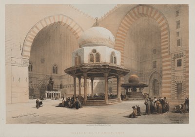Egito e Núbia, Volume III, No. 8: Mesquita do Sultão Hassan, Cairo de Louis Haghe
