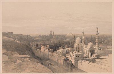 Egito e Núbia: Volume III - No. 26, Cairo, Olhando para o Oeste de Louis Haghe