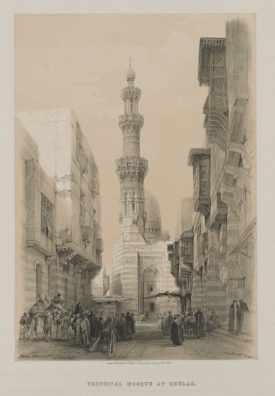 Egito e Núbia, Volume III: Bullack, Cairo de Louis Haghe