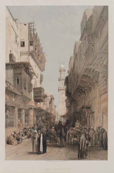 Egito e Núbia, Volume III: Mesquita el Mooristan, Cairo de Louis Haghe
