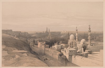 Egito e Núbia: Volume III - No. 26, Cairo, Olhando para o Oeste de Louis Haghe