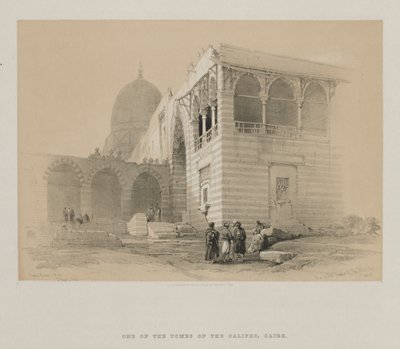 Egito e Núbia, Volume III: Um dos túmulos dos Khalifs, Cairo de Louis Haghe