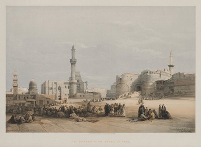 Egito e Núbia, Volume III: A entrada para a Cidadela do Cairo de Louis Haghe