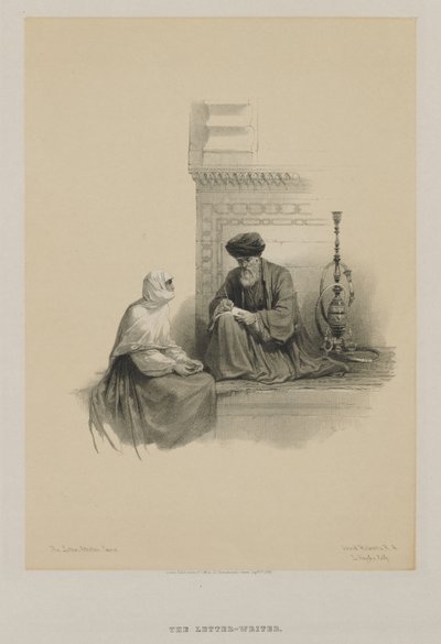 Egito e Núbia, Volume III: The Letter-Writer, Cairo de Louis Haghe