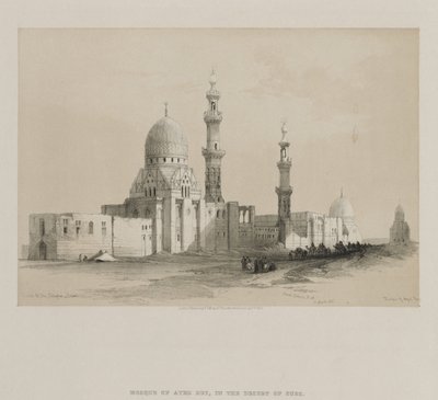 Egito e Núbia, Volume III: Tumbas dos Califas-Cairo. Mesquita de Ayed Be[y] de Louis Haghe