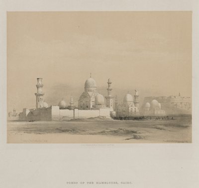 Egito e Núbia, Volume III: Tumbas dos Memlooks, Cairo de Louis Haghe