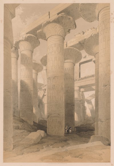 Egito e Núbia: Volume II - No. 14, Karnak de Louis Haghe