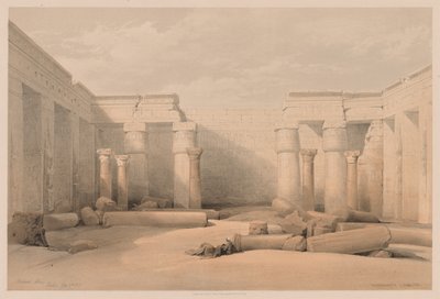 Egito e Núbia: Volume II - Nº 18, Medinet Abou, Tebas, 1832. de Louis Haghe